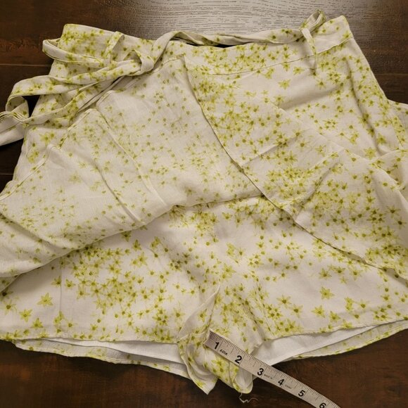 NEW Allsaints Frida Skort Womens 6 Floral Linen Designer Chic Fairy Whimsical - Picture 5 of 7